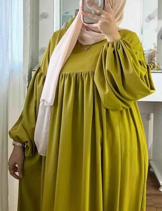 Abaya d'été élégante pour femmes voilées, tissu léger et raffiné