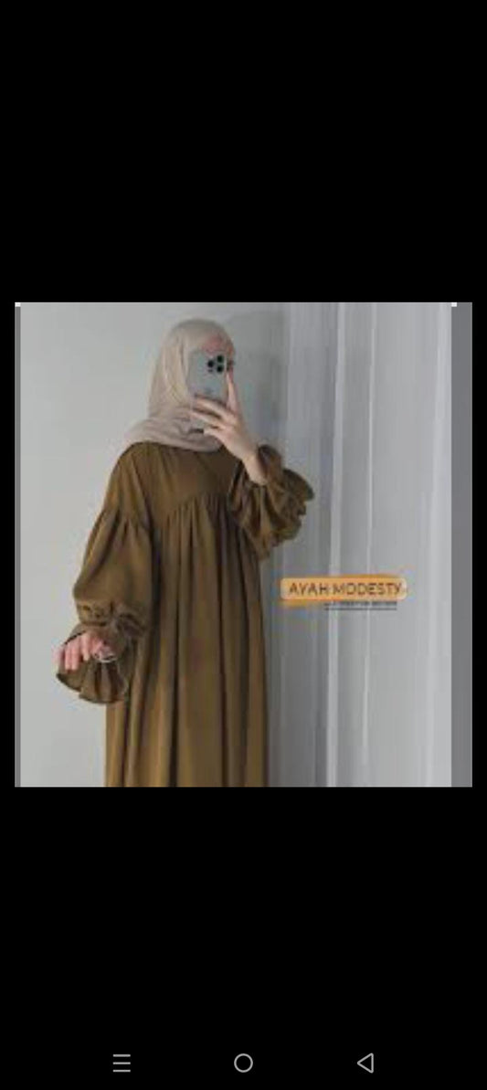 Abaya d'été élégante pour femmes voilées, tissu léger et raffiné
